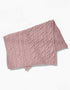 Supersoft Merino Baby Irish Blanket | Pink