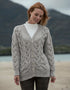 Downpatrick Ladies Aran Cardigan | Oatmeal