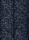 Men's Merino Wool Aran Cardigan | Charcoal - Clearance