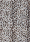 Men's Aran Merino Wool Button Collar Sweater | Wicker - Clearance