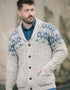 Aran Fairisle Button Cardigan | Oatmeal