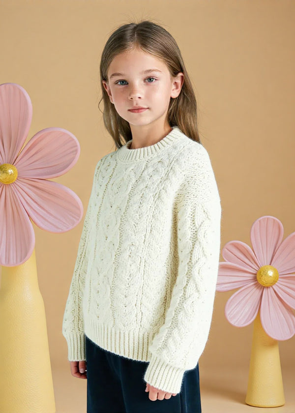 Kids Aran Sweater | Natural