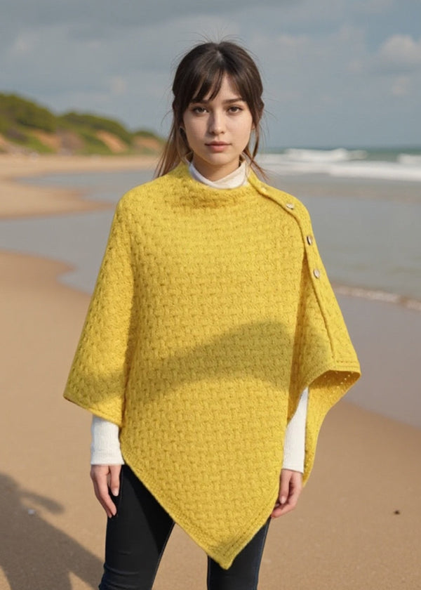 Glenbeigh Aran Cape | Yellow