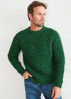 Men's Fisherman Rib Nepped Sweater | Valley Green