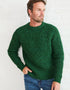Men's Fisherman Rib Nepped Sweater | Valley Green