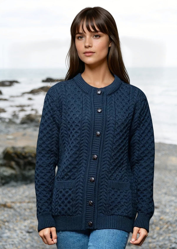 Aran Lumber Cardigan | Ocean