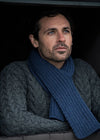 Pull Through Aran Ribbed Scarf