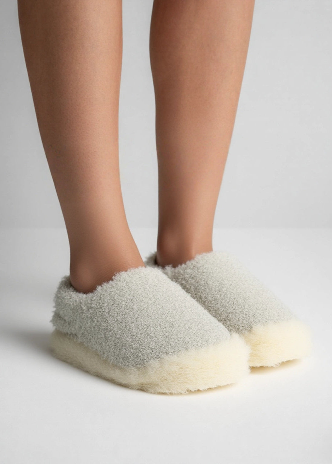 Sheep by the Sea Slippers | Grey