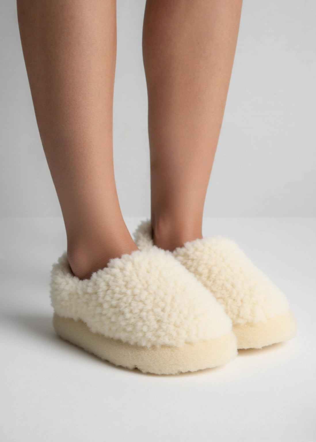 Sheep by the Sea Slippers | Natural