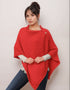 Glenbeigh Aran Cape | Coral - Clearance