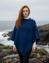Glenbeigh Aran Cape | Blue - Clearance