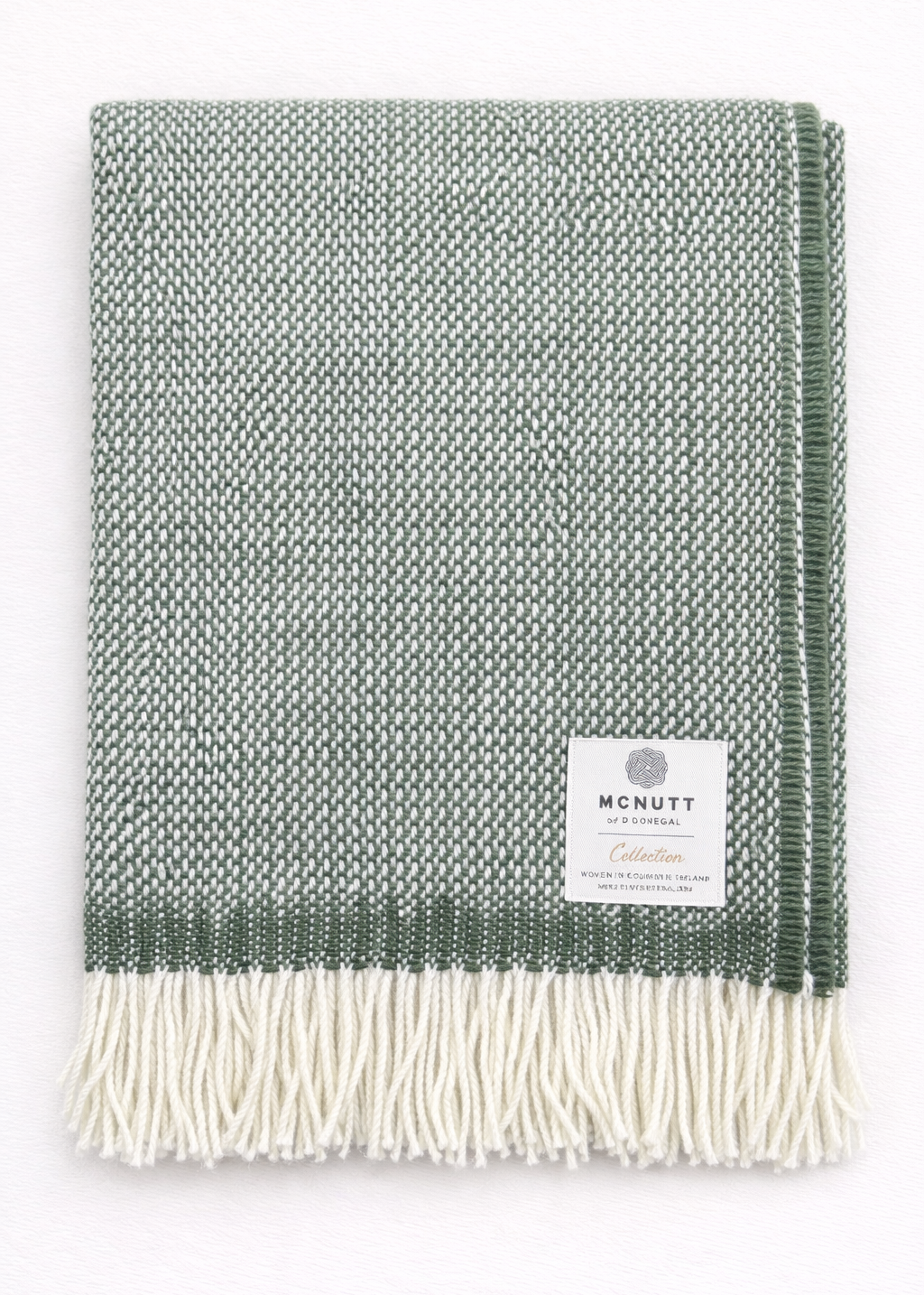 McNutt Merino Wool Throw | Moss