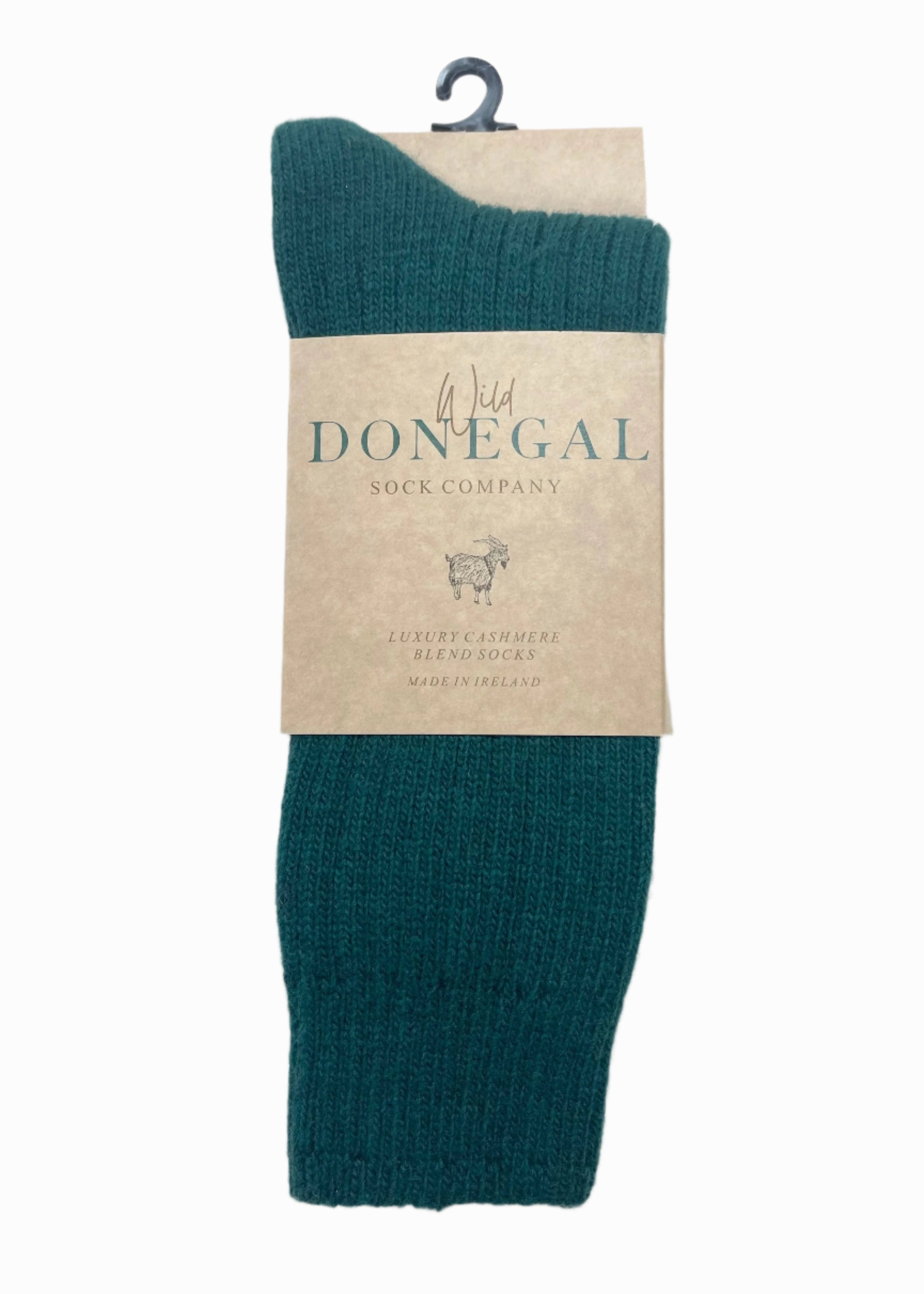 Wild Donegal Cashmere Blend Socks | Forest Green