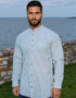 Traditional Irish Grandfather Shirt | Light Blue