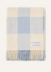 Foxford Cashmere Lambswool Noah Throw | Blue Natural Block