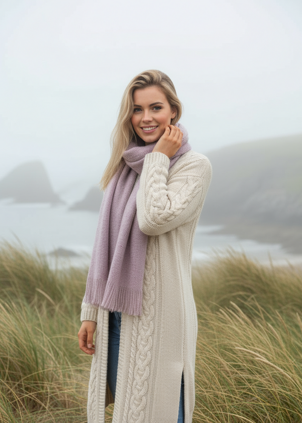 Mucros Islander Scarf| Pink