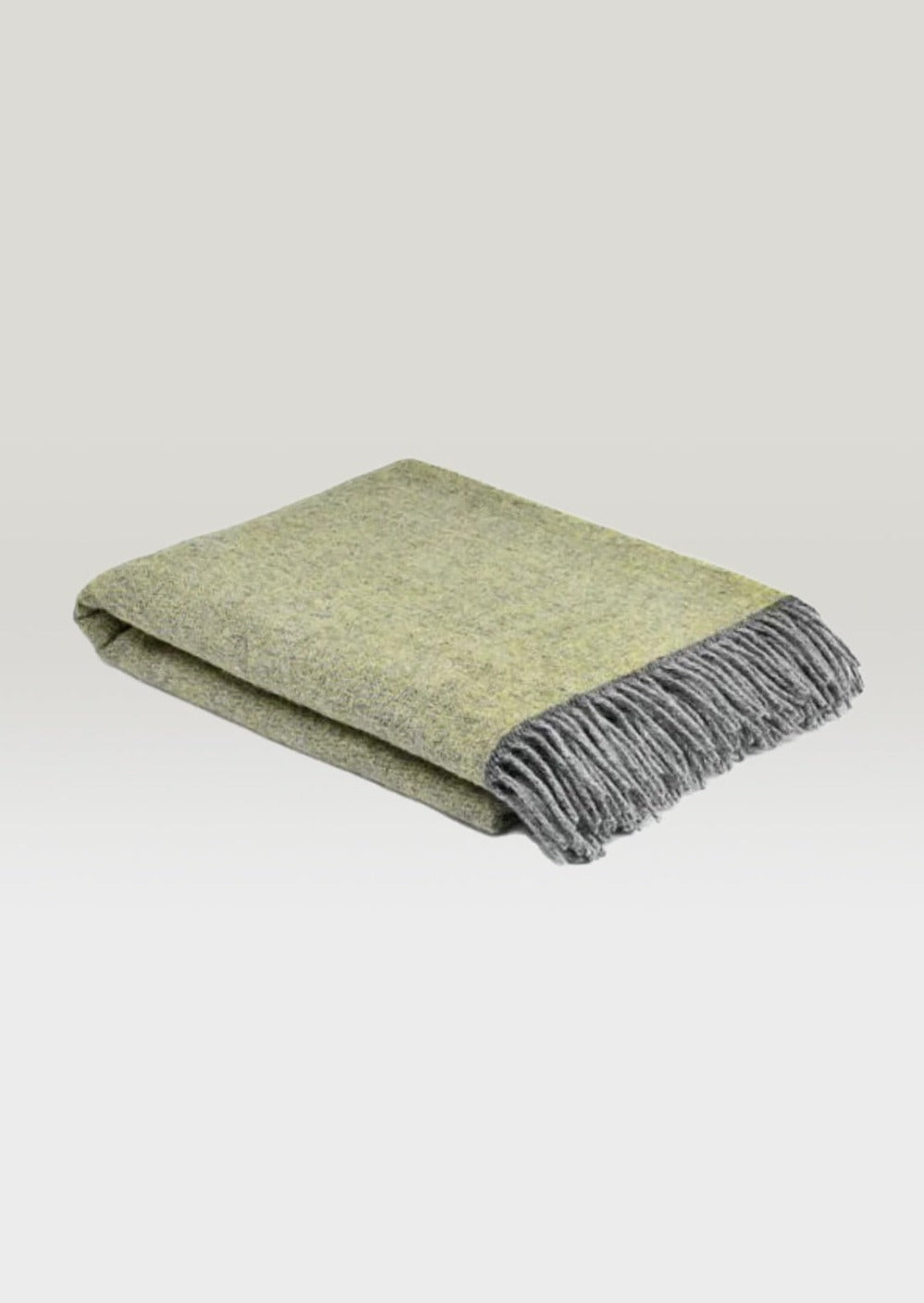 Mcnutt Pure Wool Throw Cosy Lemon