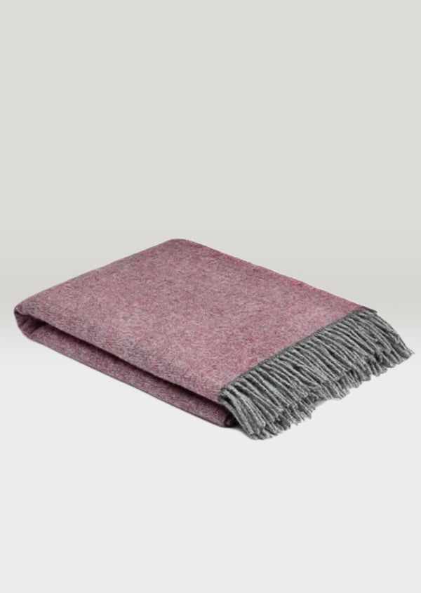 Mcnutt Pure Wool Throw Cosy Rose