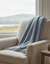 Mcnutt Wool Reversible Blanket | Starlight Blue