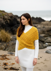 Aran Crossover Wrap | Sunflower