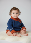 Children's Aran Doengal Wool Button Sweater | Starry Sky