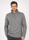 Men's Lambswool Quarter Zip Sweater | IrelandsEye | Dolmen