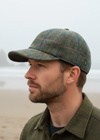 Mucros Tweed Baseball Cap | Green Plaid