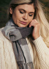 John Hanly Merino Scarf | Grey Mix