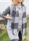 John Hanly Merino Scarf | Grey Mix