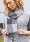 John Hanly Merino Scarf | Grey Mix