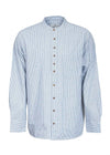Vintage Cotton Grandfather Shirt – Ivory Pin Stripe