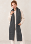 100% Merino Wool Giant Scarf | Charcoal