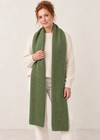 100% Merino Wool Giant Scarf | Green