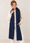100% Merino Wool Giant Scarf | Navy
