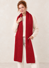 100% Merino Wool Giant Scarf | Red