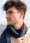 John Hanly Merino Scarf | Solid Charcoal