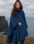 Jimmy Hourihan Teal Wool Walking Cape