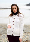 Aran Lumber Cardigan | Natural