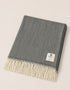 McNutt Herringbone Blanket Throw | Storm Gray