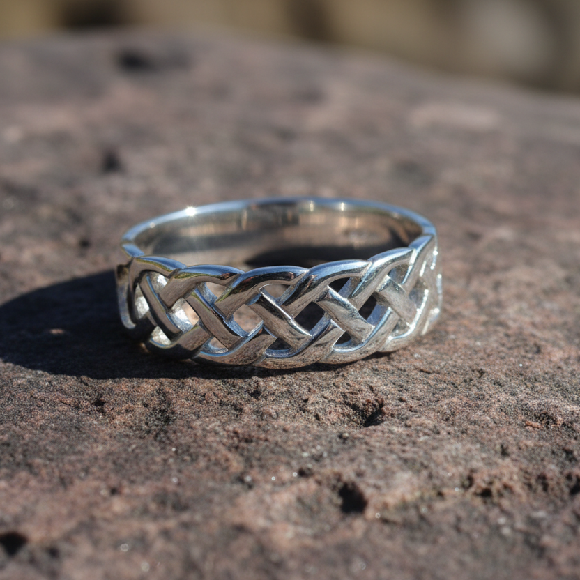 Sterling Silver Celtic Woven Ring