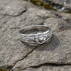 Sterling Silver Claddagh Wishbone Ring