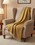 John Hanly Cashmere Merino Throw | Mustard