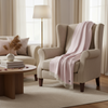 John Hanly Cashmere Merino Throw | Pink