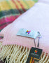 John Hanly Cashmere Merino Throw | Pink