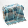 John Hanly Cashmere Merino Throw | Grey Duck Egg Aqua