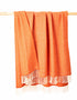 John Hanly Cashmere Throw | Orange Bronze