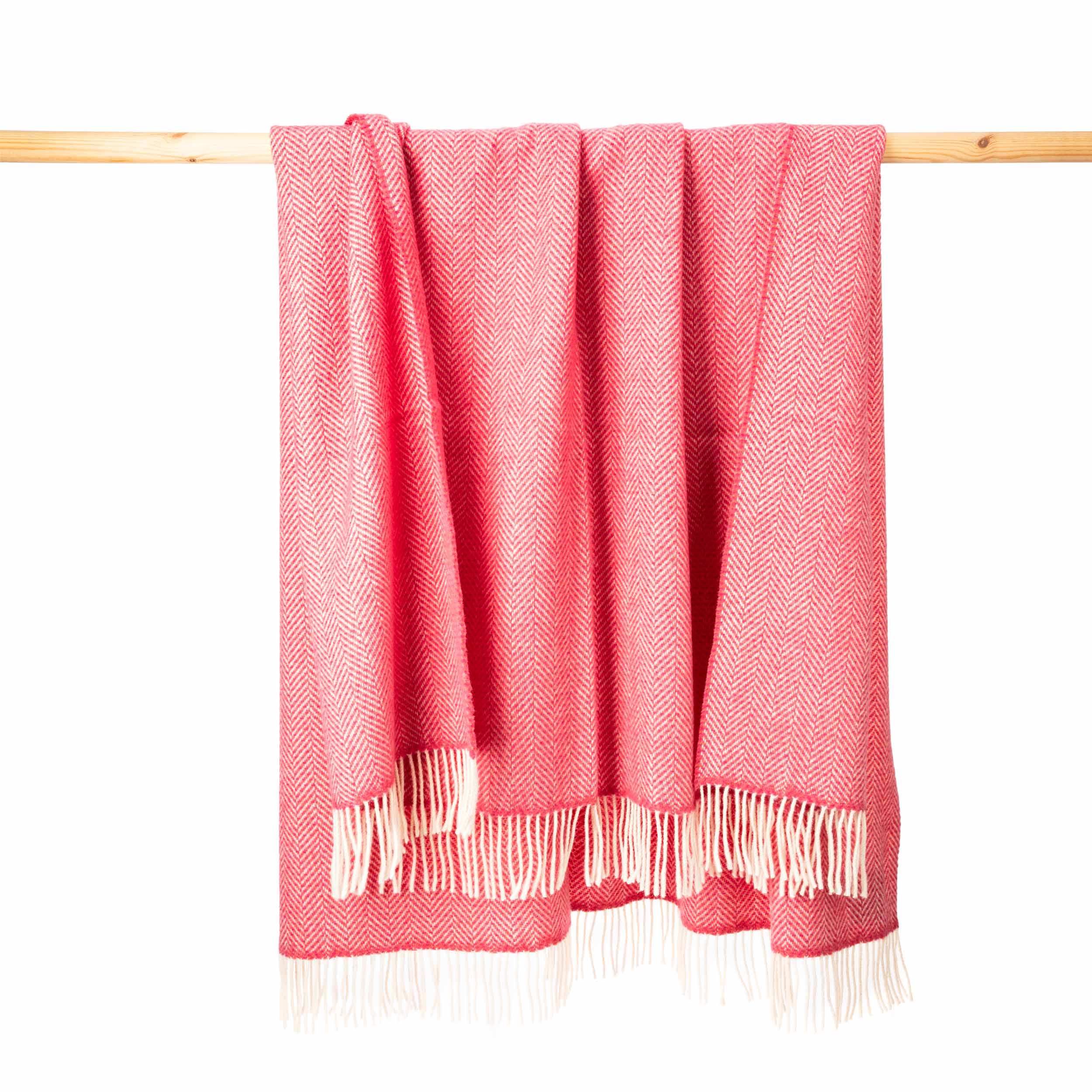 John Hanly Cashmere Throw | Dusty Pink Bubblegum