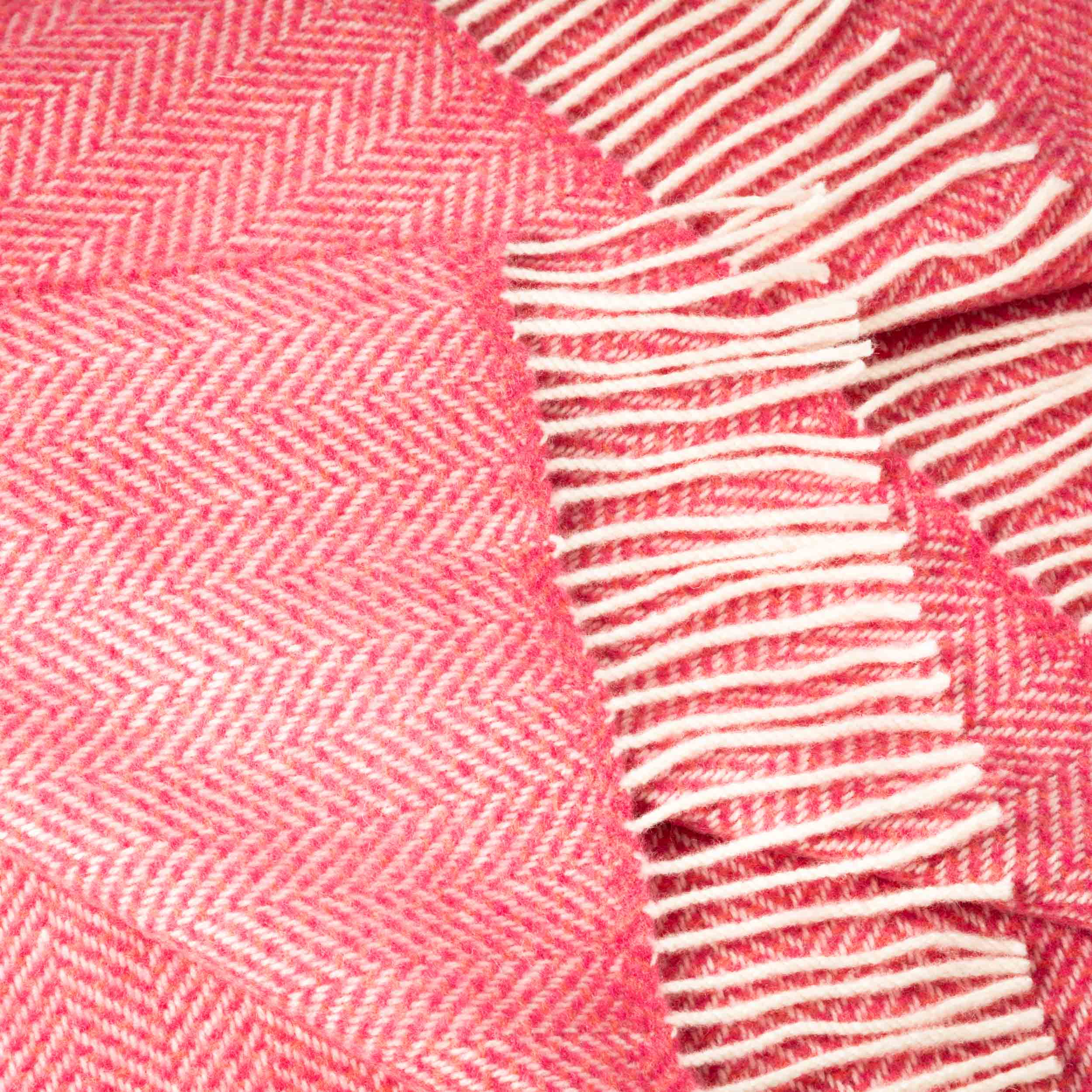 John Hanly Cashmere Throw | Dusty Pink Bubblegum