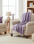 John Hanly Cashmere Throw - Lavender Purple