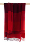 John Hanly Cashmere Throw | Red Wine Burgundy